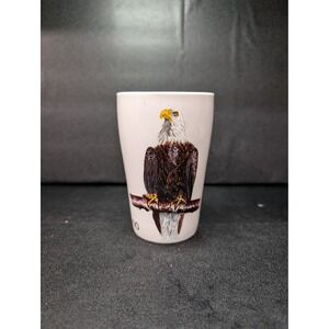 Hand Painted Bald Eagle Coffee Mug, Wildlife Cup, Al-a-rino Monkey, Eagle‎ Mug